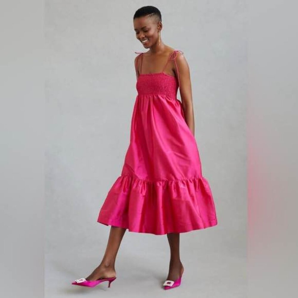 Anthropologie Dhruv Kapoor Cerise Dress XXS